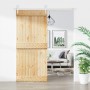 Sliding door with solid pine wood fittings 90x210 cm by vidaXL, Doors - Ref: Foro24-3203218, Price: 156,07 €, Discount: %