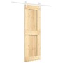 Puerta corredera con herrajes madera maciza de pino 70x210 cm de vidaXL, Puertas - Ref: Foro24-3203219, Precio: 182,58 €, Des...