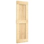 Puerta corredera con herrajes madera maciza de pino 70x210 cm de vidaXL, Puertas - Ref: Foro24-3203219, Precio: 182,58 €, Des...