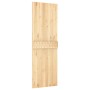 Puerta corredera con herrajes madera maciza de pino 70x210 cm de vidaXL, Puertas - Ref: Foro24-3203219, Precio: 182,58 €, Des...