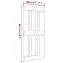 Puerta corredera con herrajes madera maciza de pino 90x210 cm de vidaXL, Puertas - Ref: Foro24-3203222, Precio: 156,38 €, Des...