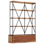 4-tier shelving unit with 6 mango wood drawers 122x36x181 cm by vidaXL, Bookcases and shelves - Ref: Foro24-284423, Price: 46...