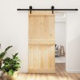 Sliding door with solid pine wood fittings 90x210 cm by vidaXL, Doors - Ref: Foro24-3203233, Price: 151,33 €, Discount: %