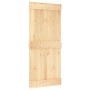 Puerta corredera con herrajes madera maciza de pino 90x210 cm de vidaXL, Puertas - Ref: Foro24-3203233, Precio: 144,99 €, Des...