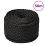 Cuerda de trabajo polipropileno negro 12 mm 50 m de vidaXL, Sogas y cuerdas metálicas - Ref: Foro24-153017, Precio: 34,99 €, ...