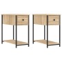 Nightstands 2 pcs engineered wood Sonoma oak 30x60x60 cm by vidaXL, Nightstands - Ref: Foro24-826056, Price: 69,33 €, Discoun...