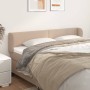 Cappuccino synthetic leather headboard 203x23x78/88 cm by vidaXL, Headboards and footboards - Ref: Foro24-3116977, Price: 73,...