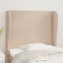 Headboard with ears cappuccino synthetic leather 103x23x118/128 cm by vidaXL, Headboards and footboards - Ref: Foro24-3117765...