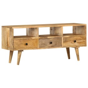 Solid mango wood TV stand 110x36x50 cm by vidaXL, TV Furniture - Ref: Foro24-285824, Price: 152,38 €, Discount: %