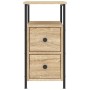 Mesitas noche 2 uds madera ingeniería roble Sonoma 30x60x60 cm de vidaXL, Mesitas de noche - Ref: Foro24-826066, Precio: 107,...