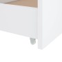 Bed frame with drawers solid white pine wood 90x200 cm by vidaXL, Beds and slatted bases - Ref: Foro24-322160, Price: 194,56 ...