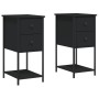 Nightstands 2 pcs engineered wood black 32x42x70 cm by vidaXL, Nightstands - Ref: Foro24-826094, Price: 152,97 €, Discount: %