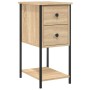 Mesitas noche 2 uds madera ingeniería roble Sonoma 32x42x70 cm de vidaXL, Mesitas de noche - Ref: Foro24-826096, Precio: 112,...