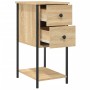 Mesitas noche 2 uds madera ingeniería roble Sonoma 32x42x70 cm de vidaXL, Mesitas de noche - Ref: Foro24-826096, Precio: 112,...