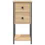 Mesitas noche 2 uds madera ingeniería roble Sonoma 32x42x70 cm de vidaXL, Mesitas de noche - Ref: Foro24-826096, Precio: 112,...