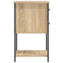 Mesitas noche 2 uds madera ingeniería roble Sonoma 32x42x70 cm de vidaXL, Mesitas de noche - Ref: Foro24-826096, Precio: 112,...