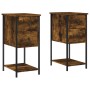 Nightstands 2 pcs engineered wood smoked oak 32x42x70 cm by vidaXL, Nightstands - Ref: Foro24-826098, Price: 86,68 €, Discoun...