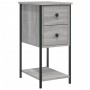 Bedside tables 2 pcs gray engineered wood 32x42x70 cm by vidaXL, Nightstands - Ref: Foro24-826100, Price: 104,99 €, Discount: %