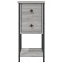 Bedside tables 2 pcs gray engineered wood 32x42x70 cm by vidaXL, Nightstands - Ref: Foro24-826100, Price: 104,99 €, Discount: %