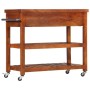 Solid acacia wood kitchen cart 100x48x89 cm by vidaXL, Kitchen and dining carts - Ref: Foro24-282753, Price: 264,45 €, Discou...