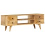 Solid mango wood TV cabinet 110x35x40 cm by vidaXL, TV Furniture - Ref: Foro24-285825, Price: 216,38 €, Discount: %