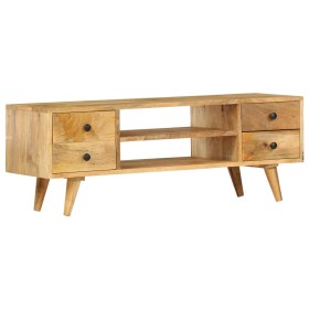 Solid mango wood TV cabinet 110x35x40 cm by vidaXL, TV Furniture - Ref: Foro24-285825, Price: 216,38 €, Discount: %