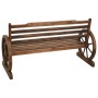 Banco de jardín madera maciza de abeto 142 cm de vidaXL, Bancos de jardín - Ref: Foro24-313892, Precio: 232,95 €, Descuento: %