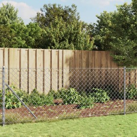 Silver wire fence 0.8x25 m by vidaXL, fence panels - Ref: Foro24-154008, Price: 71,08 €, Discount: %