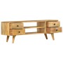 Solid mango wood TV cabinet 110x35x40 cm by vidaXL, TV Furniture - Ref: Foro24-285825, Price: 216,38 €, Discount: %