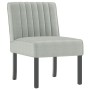 Light Gray Velvet Upholstered Chair by vidaXL, Easy chairs - Ref: Foro24-352451, Price: 83,70 €, Discount: %