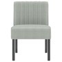 Light Gray Velvet Upholstered Chair by vidaXL, Easy chairs - Ref: Foro24-352451, Price: 83,70 €, Discount: %