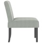 Light Gray Velvet Upholstered Chair by vidaXL, Easy chairs - Ref: Foro24-352451, Price: 83,70 €, Discount: %