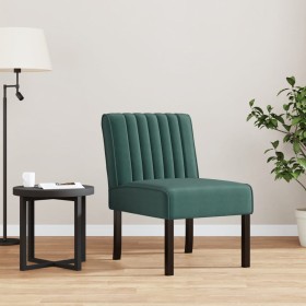 Silla tapizada de terciopelo verde oscuro de vidaXL, Sillas poltrona - Ref: Foro24-352453, Precio: 76,11 €, Descuento: %