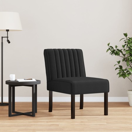 Black velvet upholstered chair by vidaXL, Easy chairs - Ref: Foro24-352454, Price: 71,70 €, Discount: %