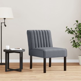 Dark Gray Velvet Upholstered Chair by vidaXL, Easy chairs - Ref: Foro24-352452, Price: 76,82 €, Discount: %