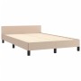 Estructura de cama cabecero cuero sintético capuchino 120x200cm de vidaXL, Camas y somieres - Ref: Foro24-3125444, Precio: 17...