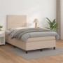 Box spring bed with cappuccino synthetic leather mattress 120x200cm by vidaXL, Beds and slatted bases - Ref: Foro24-3142718, ...