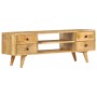 Solid mango wood TV cabinet 110x35x40 cm by vidaXL, TV Furniture - Ref: Foro24-285825, Price: 216,38 €, Discount: %