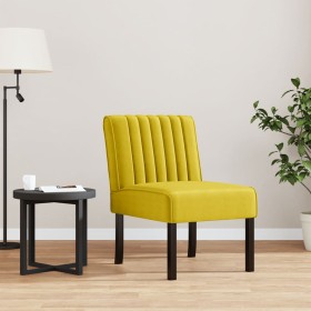 Upholstered chair in yellow velvet by vidaXL, Easy chairs - Ref: Foro24-352455, Price: 71,70 €, Discount: %