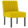 Silla tapizada de terciopelo amarillo de vidaXL, Sillas poltrona - Ref: Foro24-352455, Precio: 71,70 €, Descuento: %