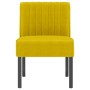 Silla tapizada de terciopelo amarillo de vidaXL, Sillas poltrona - Ref: Foro24-352455, Precio: 71,70 €, Descuento: %