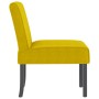 Upholstered chair in yellow velvet by vidaXL, Easy chairs - Ref: Foro24-352455, Price: 71,70 €, Discount: %