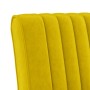 Silla tapizada de terciopelo amarillo de vidaXL, Sillas poltrona - Ref: Foro24-352455, Precio: 71,70 €, Descuento: %