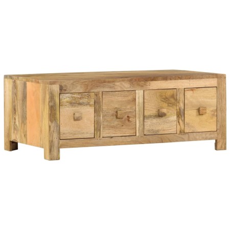 Coffee table with 4 drawers solid mango wood 90x50x35 cm by vidaXL, Coffee table - Ref: Foro24-285827, Price: 241,99 €, Disco...