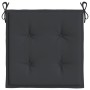 Cojines de silla de jardín 4 uds tela Oxford negro 50x50x3 cm de vidaXL, Cojines para sillas y sofás - Ref: Foro24-314052, Pr...