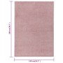 Pink short pile rug 140x200 cm by vidaXL, Rugs - Ref: Foro24-340364, Price: 61,19 €, Discount: %