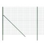 Green galvanized steel wire fence 1.6x10 m by vidaXL, fence panels - Ref: Foro24-154068, Price: 94,48 €, Discount: %