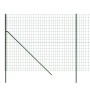 Green galvanized steel wire fence 1.8x10 m by vidaXL, fence panels - Ref: Foro24-154069, Price: 105,73 €, Discount: %