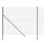 Green galvanized steel wire fence 2.2x25 m by vidaXL, fence panels - Ref: Foro24-154079, Price: 240,90 €, Discount: %