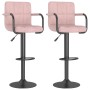 Kitchen stools 2 units pink velvet by vidaXL, Kitchen stools - Ref: Foro24-334664, Price: 140,01 €, Discount: %